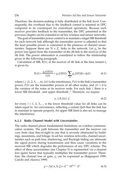 Wireless Ad Hoc and Sensor Networks