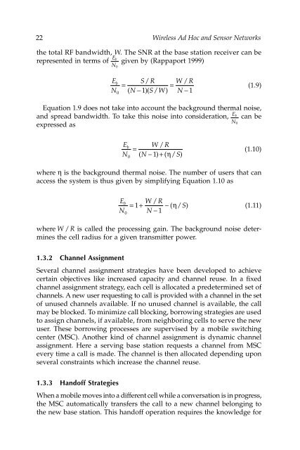 Wireless Ad Hoc and Sensor Networks