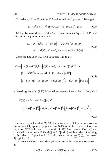 Wireless Ad Hoc and Sensor Networks