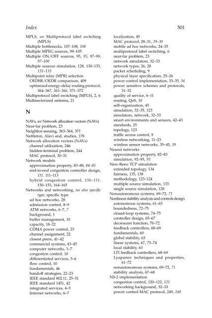 Wireless Ad Hoc and Sensor Networks