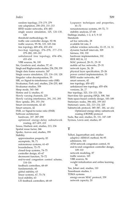 Wireless Ad Hoc and Sensor Networks