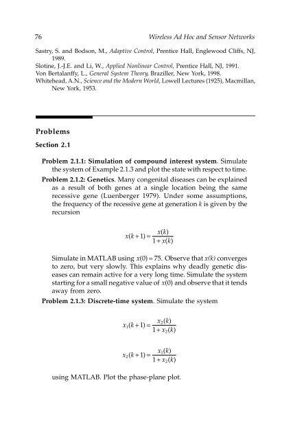 Wireless Ad Hoc and Sensor Networks