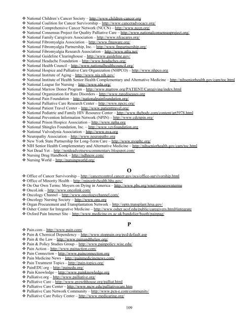 Index/Order Form of Materials Please note - Pain Resource Center ...