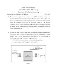 Addis Ababa University Addis Ababa Institute of ... - Yidnekachew