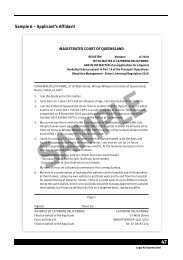 Sample 6 â Applicant's Affidavit (PDF, 148 KB) - Legal Aid Queensland