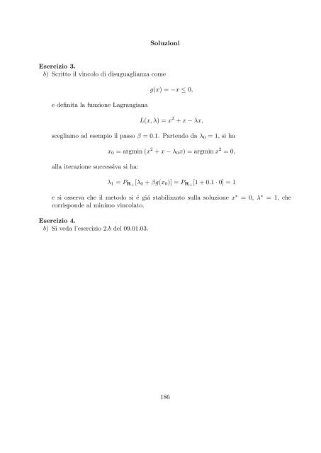 Esercizi svolti di esame ed esonero - Dipartimento di Matematica