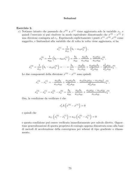 Esercizi svolti di esame ed esonero - Dipartimento di Matematica