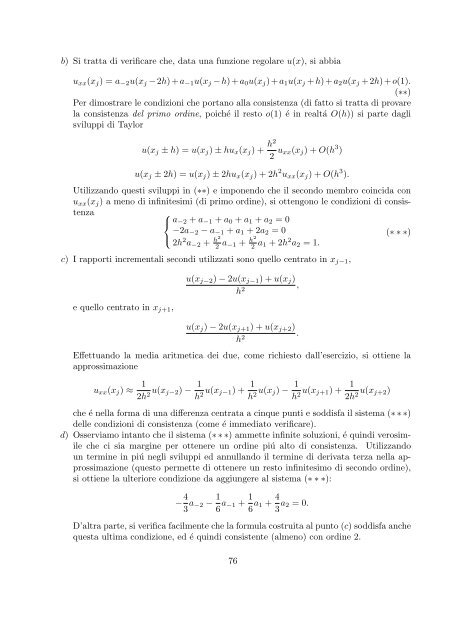 Esercizi svolti di esame ed esonero - Dipartimento di Matematica