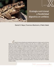 EcologÃ­a nutricional y flexibilidad digestiva en anfibios