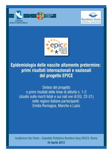 Sintesi dei primi risultati nazionali - Agenzia di SanitÃ  Pubblica della ...