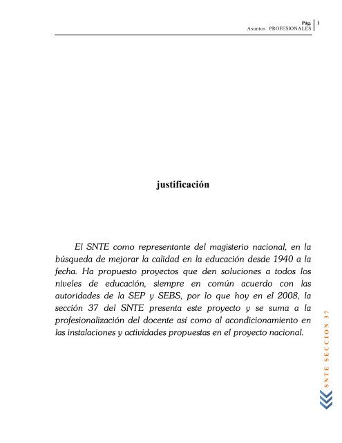 Profesiograma 2008 - Snte37.com