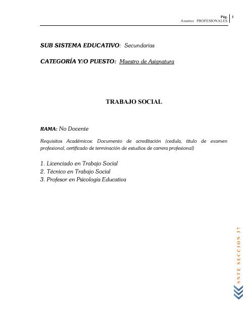 Profesiograma 2008 - Snte37.com