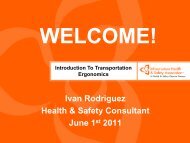 Introduction To Transportation Ergonomics - Infrastructure Health ...