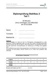 DiplomprÃ¼fung Stahlbau 2 Teil 1