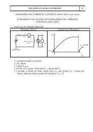 GERADORES DE CORRENTE CONTINUA SEM CARGA (em vazio ...
