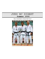 JUDO BC DIGEST