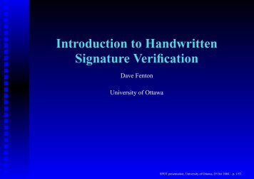 Introduction to handwritten signature verification - ACE Electoral ...