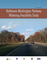 Baltimore-Washington Parkway Widening Feasibility Study