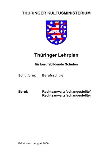 Thüringer Lehrplan - Thillm