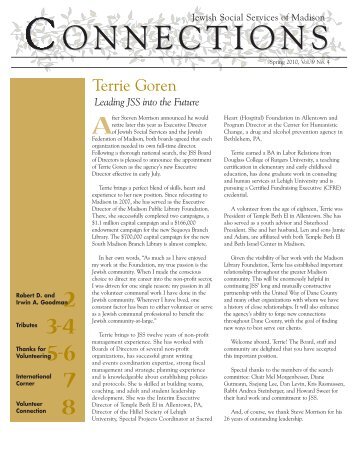 Terrie Goren - Jewish Social Services of Madison, Wisconsin