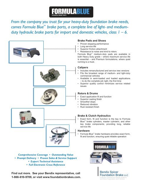 FORMULABLUE™ - Bendix Spicer Foundation Brake