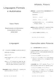 Linguagens Formais e AutÃ³matos - Departamento de InformÃ¡tica ...