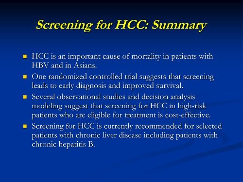 Screening for hepatocellular carcinoma - IAGH