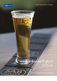 Annual Report 2011-12 - SABMiller India