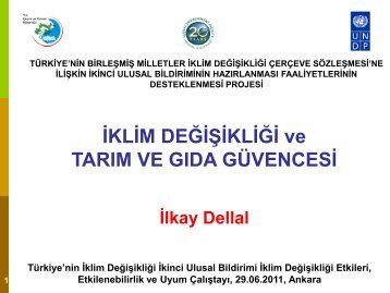 İklim Değişikliği Ve Tarim Ve Gida Güvencesi - Doç