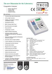 Flyer Coatron Â® M2 - Teco Medical Instruments