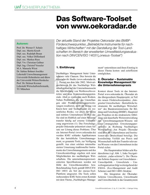 04-14.pdf - Lehrstuhl fÃ¼r Wirtschaftsinformatik (Prof. Dr. Helmut ...