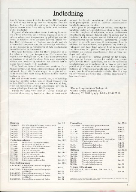 Technics Hi-Fi Program 1976/77 (Danish)