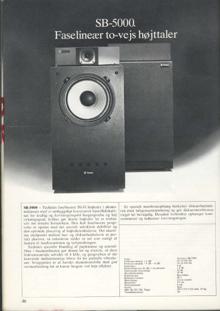 Technics Hi-Fi Program 1976/77 (Danish)