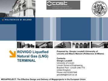 ROVIGO Liquefied Natural Gas (LNG) TERMINAL - Megaproject