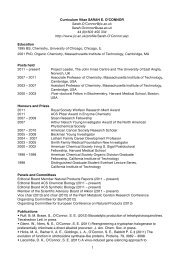 Sarah O'Connor's CV - John Innes Centre