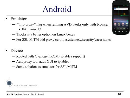Android Malware - Realm of Mobile Infection - SecNiche Security Labs