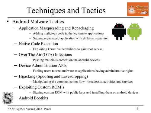 Android Malware - Realm of Mobile Infection - SecNiche Security Labs