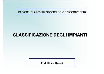 Impianti misti aria-acqua - CIRIAF