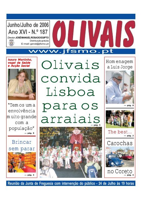 Olivais convida Lisboa para os - Junta de Freguesia de Santa Maria ...