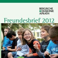 Freundesbrief der Bergischen Diakonie Aprath - 2012