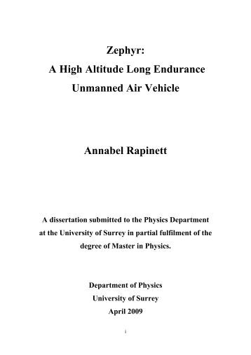 Curriculum Vitae Broad topic of thesis is High Altitude