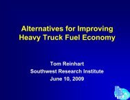 Alternatives for Improving Heavy Truck Fuel Economy - Engine ...