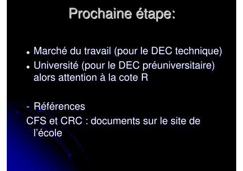 Admission au CEGEP et au DEP - Commission scolaire Marguerite ...