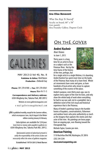 Galleries Magazine