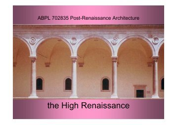 the High Renaissance - Miles Lewis