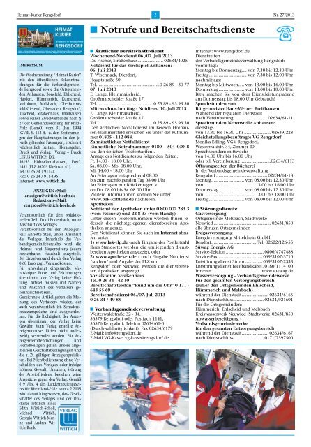 Heimat- u. Bürgerzeitung der Ortsgemeinden Anhausen, Bonefeld ...