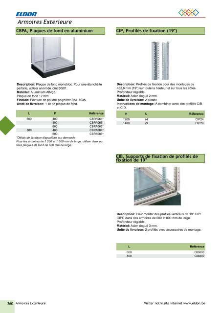 Catalogue général - Eldon