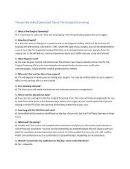 Pre-Surgical Screening Frequently Asked Questions - Interior Health