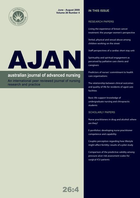 australian journal of advanced nursing