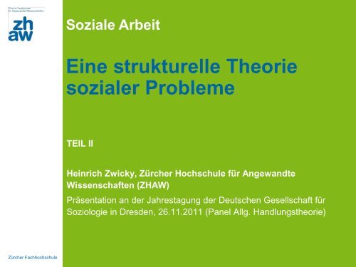Eine strukturelle Theorie sozialer Probleme